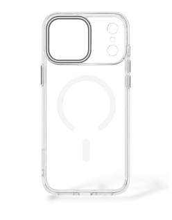 Funda transparente con borde de color y diseño iPhone 15
