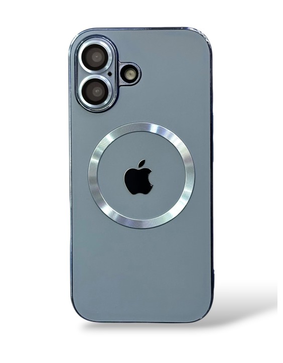 Funda para iPhone con acabado tipo cristal metálico 15
