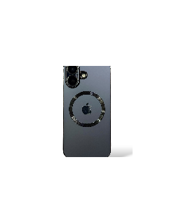 Funda para iPhone con acabado tipo cristal metálico 16 Plus