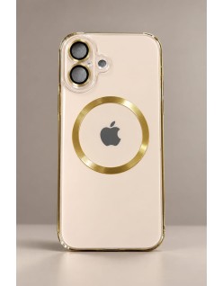 Funda para iPhone con acabado tipo cristal metálico 16