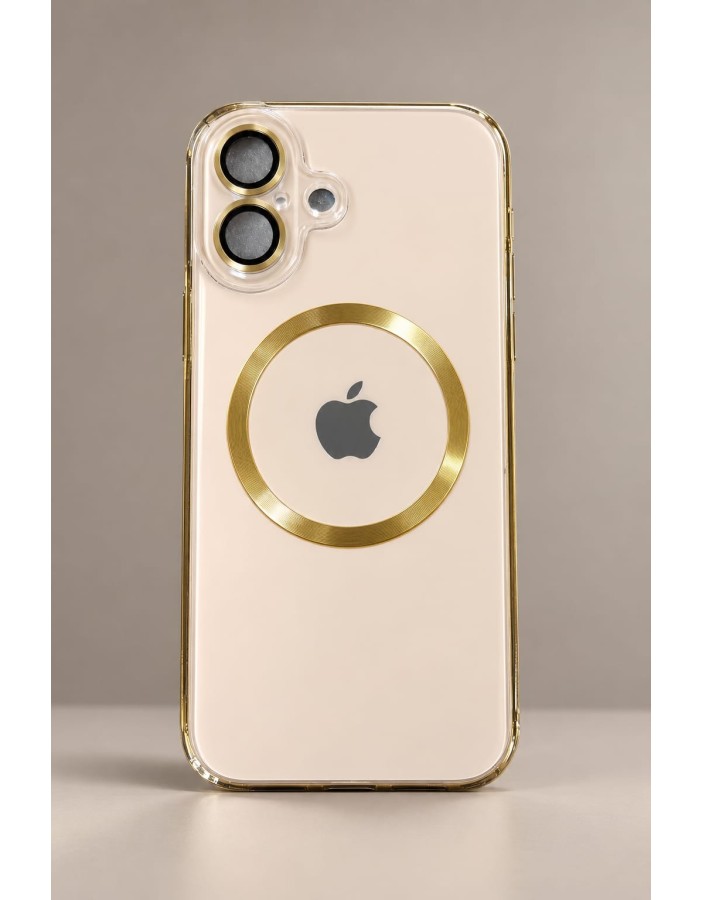 Funda para iPhone con acabado tipo cristal metálico 16
