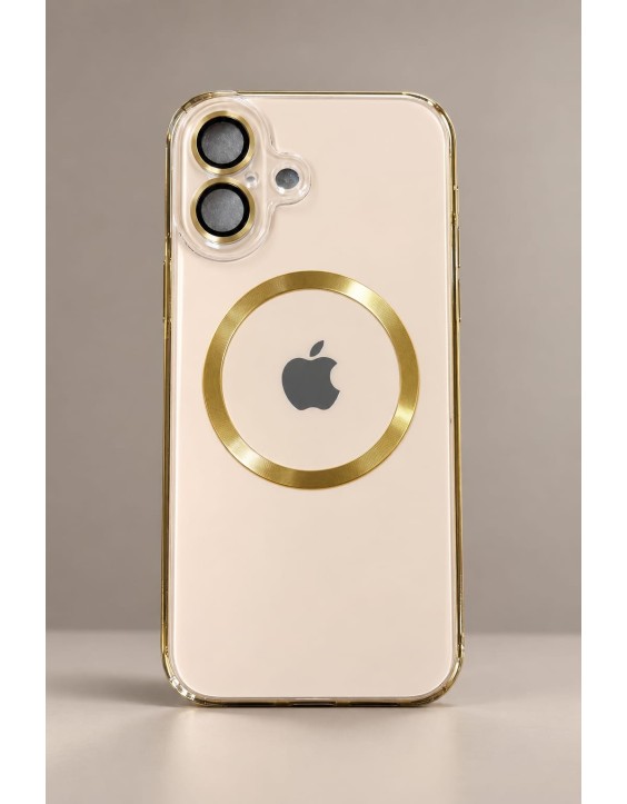 Funda para iPhone con acabado tipo cristal metálico 16