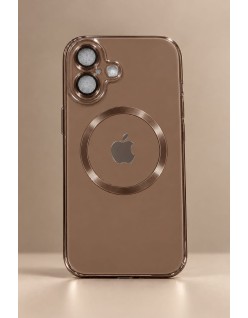 Funda para iPhone con acabado tipo cristal metálico 16