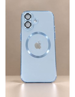 Funda para iPhone con acabado tipo cristal metálico 16